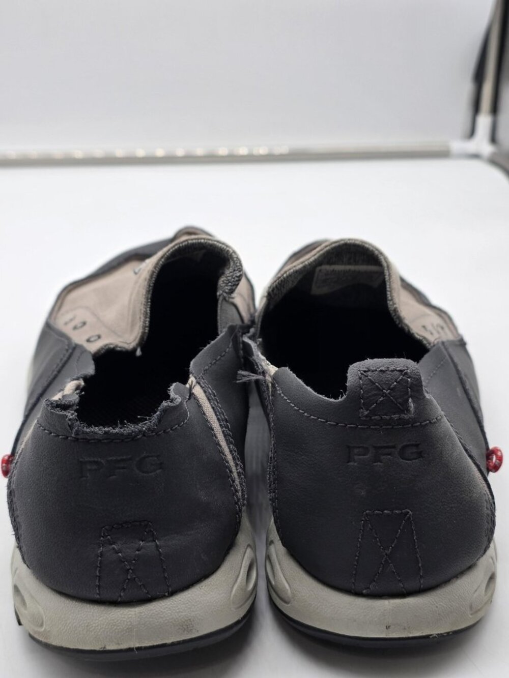 Columbia PFG BM2663-049 Shoes Mens 11 Gray Bahama Vent Slip On Damaged Loafers - Picture 8 of 13